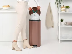 Brabantia New Icon pedaalemmer 30 liter, Satin Taupe< Pedaalemmers