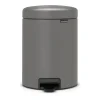 Brabantia New Icon pedaalemmer 5 liter, Mineral concrete grey< Pedaalemmers