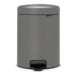 Brabantia New Icon pedaalemmer 5 liter, Mineral concrete grey< Pedaalemmers