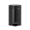 Brabantia New Icon pedaalemmer 3 liter, mat zwart< Pedaalemmers