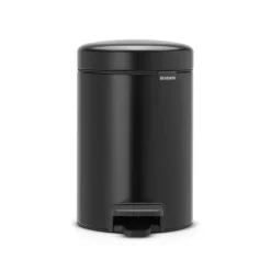 Brabantia New Icon pedaalemmer 3 liter, mat zwart< Pedaalemmers