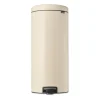 Brabantia New Icon pedaalemmer 30 liter, Soft beige< Pedaalemmers