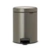 Brabantia New Icon pedaalemmer 5 liter, platina< Pedaalemmers