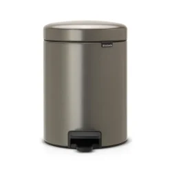Brabantia New Icon pedaalemmer 5 liter, platina< Pedaalemmers