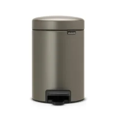 Brabantia New Icon pedaalemmer 3 liter, platina< Pedaalemmers