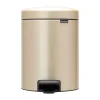 Brabantia New Icon pedaalemmer 5 liter, Metallic Gold< Pedaalemmers