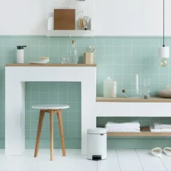 Brabantia New Icon pedaalemmer 3 liter, wit< Pedaalemmers