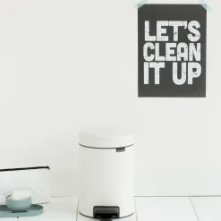 Brabantia New Icon pedaalemmer 3 liter, wit< Pedaalemmers