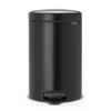 Brabantia New Icon pedaalemmer 12 liter, mat zwart< Pedaalemmers