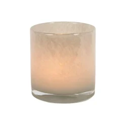 Olsson & Jensen Nilla waxinelichthouder 12 cm, Grijsbeigen< Kaarsenhouders & Kaarsenborden