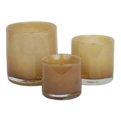 Olsson & Jensen Nilla waxinelichthouder 10 cm, Zand< Kaarsenhouders & Kaarsenborden