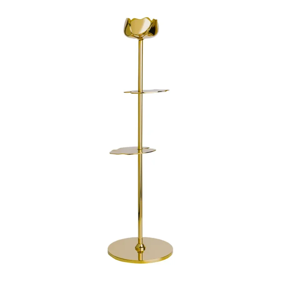 Hilke Collection Ninfea Alta kandelaar 40 cm, Koper< Kandelaars