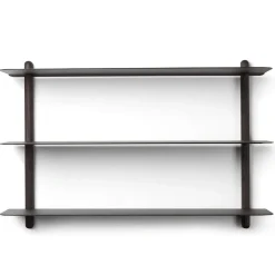 Gejst Nivo plank A, Zwartgebeitst essenhout-zwart< Planken & Planksystemen