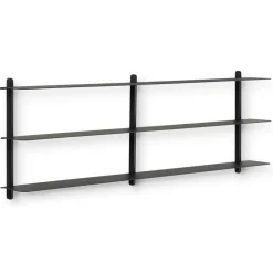 Gejst Nivo wandrek D, Zwartgebeitst essen-zwart< Planken & Planksystemen