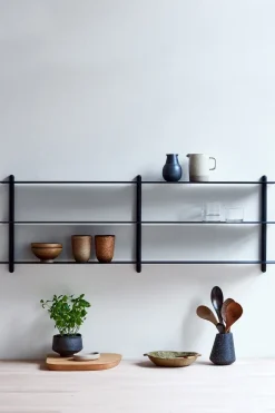 Gejst Nivo wandrek D, Zwartgebeitst essen-zwart< Planken & Planksystemen