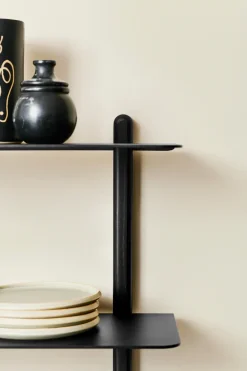 Gejst Nivo wandrek D, Zwartgebeitst essen-zwart< Planken & Planksystemen