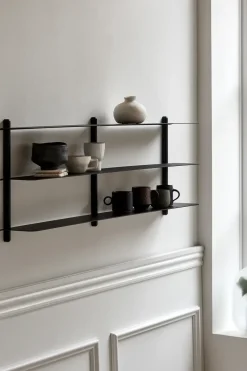 Gejst Nivo wandrek D, Zwartgebeitst essen-zwart< Planken & Planksystemen