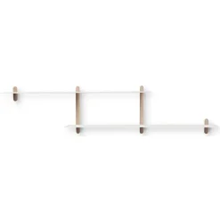Gejst Nivo wandrek H, Licht eiken-wit< Planken & Planksystemen