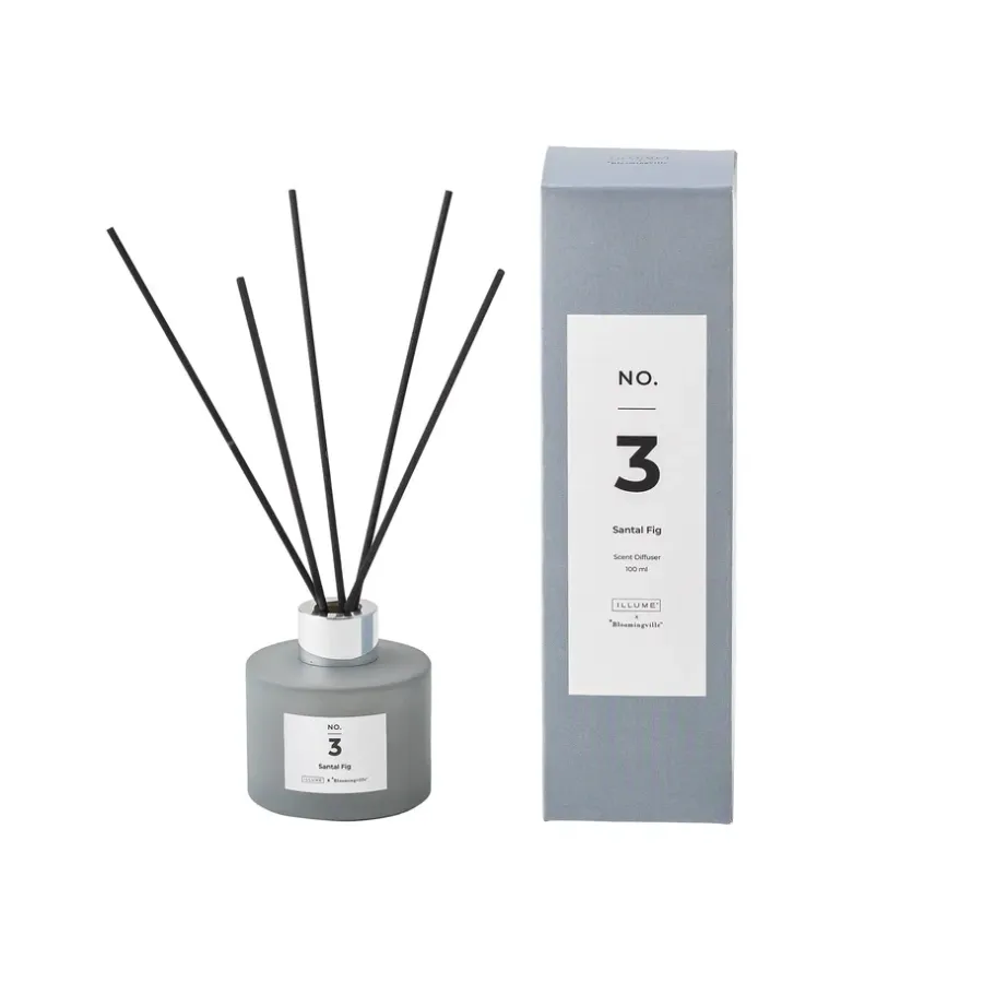 Illume x Bloomingville NO. 3 Santal Fig geurstokjes, 100 ml< Geurkaarsen & Aroma Diffusers