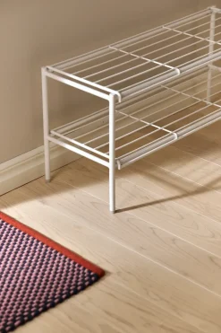Scandi Living Nod schoenenrek 80x30x37 cm, White< Schoenenrekken