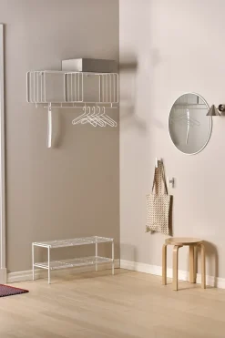 Scandi Living Nod schoenenrek 80x30x37 cm, White< Schoenenrekken