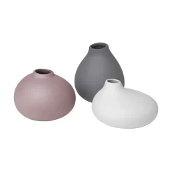 Blomus Nona vaas 3-pack, Pewter-micro chip-bark< Vazen