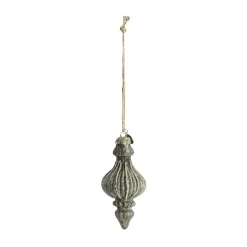 Lene Bjerre Norille kersthanger 12 cm, Donkergrijs< Kerstdecoraties