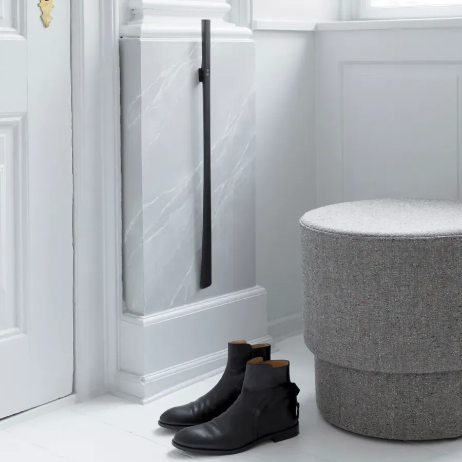 Normann Copenhagen Normann schoenenlepel, zwart< Schoenlepel