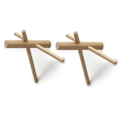 Normann Copenhagen Normann Sticks haak, nature 2-pack< Kapstokken & Hangrekken