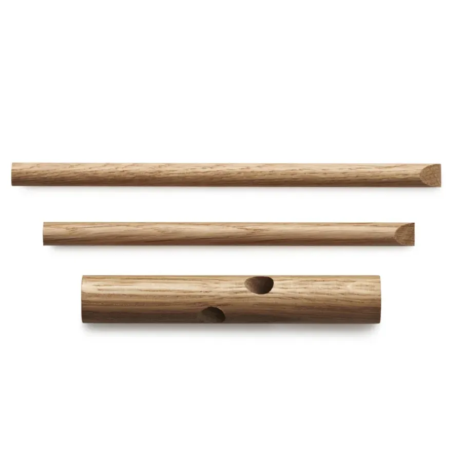 Normann Copenhagen Normann Sticks haak, nature 2-pack< Kapstokken & Hangrekken