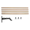 Essem Design Nostalgi 291 extra onderdeel hoedenplank 100 cm, Bamboe-zwart< Garderobehaken & Hoedenplanken