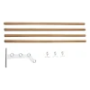 Essem Design Nostalgi 291 extra onderdeel hoedenplank 100 cm, Bamboe-wit< Garderobehaken & Hoedenplanken