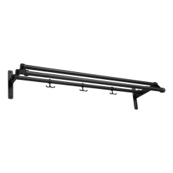 Essem Design Nostalgi 291 hoedenplank 100 cm, Zwart-zwart< Garderobehaken & Hoedenplanken