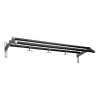 Essem Design Nostalgi 291 hoedenplank 100 cm, Zwartgebeitst eiken-aluminium< Garderobehaken & Hoedenplanken