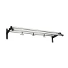 Essem Design Nostalgi 291 Hoedenplank, aluminium, zwart frame< Garderobehaken & Hoedenplanken
