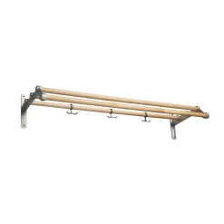 Essem Design Nostalgi 291 Hoedenplank, berken, aluminium frame< Garderobehaken & Hoedenplanken