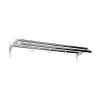 Essem Design Nostalgi 291 Hoedenplank, chroom, wit frame< Garderobehaken & Hoedenplanken