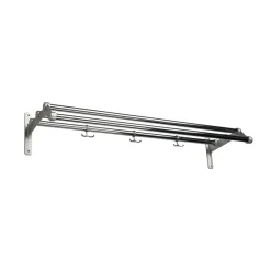 Essem Design Nostalgi 291 Hoedenplank, chroom, aluminium frame< Garderobehaken & Hoedenplanken