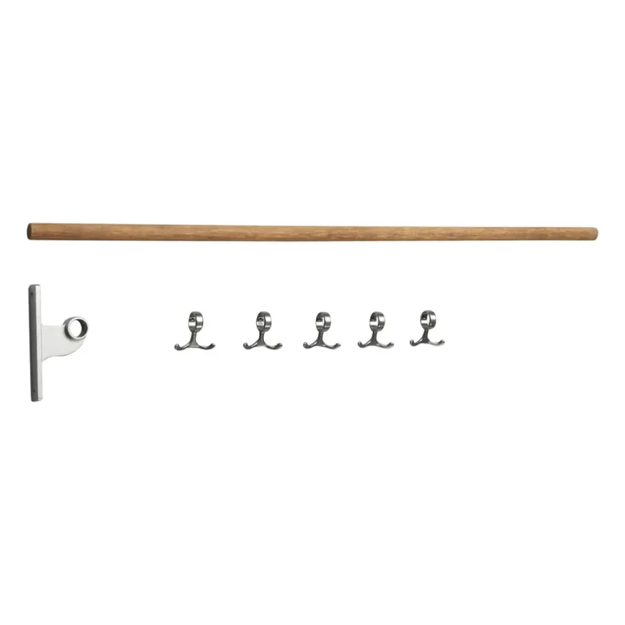 Essem Design Nostalgi extra onderdeel kapstok, Bamboe-aluminium< Haken & Hangers