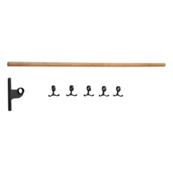 Essem Design Nostalgi extra onderdeel kapstok, Bamboe-zwart< Haken & Hangers