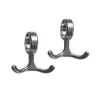Essem Design Nostalgi haak 2-pack, aluminium< Haken & Hangers