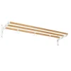 Essem Design Nostalgi hoeden-/schoenenplank, eiken-wit< Garderobehaken & Hoedenplanken
