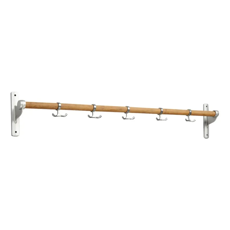Essem Design Nostalgi kapstok 100 cm, Bamboe-aluminium< Haken & Hangers