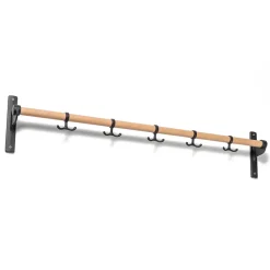 Essem Design Nostalgi kapstok 100 cm, eiken-zwart< Haken & Hangers