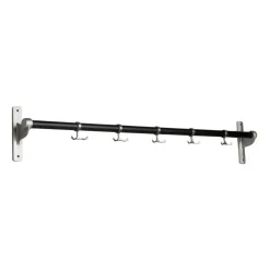 Essem Design Nostalgi kapstok 100 cm, Zwartgebeitst eiken-aluminium< Haken & Hangers