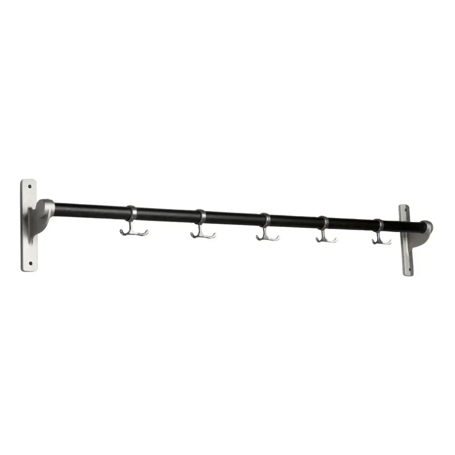Essem Design Nostalgi kapstok 100 cm, Zwartgebeitst eiken-aluminium< Haken & Hangers
