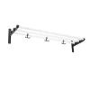 Essem Design Nostalgi Schoenenrek of hoedenplank, wit, zwart frame< Garderobehaken & Hoedenplanken