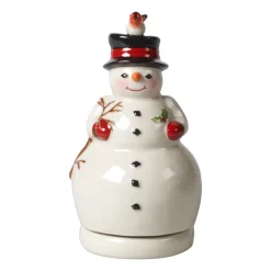Villeroy & Boch Nostalgic Melody muziekdoos sneeuwpop, Wit< Kerstdecoraties