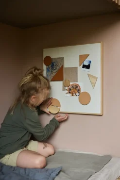 Nofred Noticeboard magneetbord + 3 magneten, Zand< Prikborden|Kinderkamer Interieuraccessoires