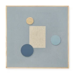 Nofred Noticeboard magneetbord + 3 magneten, Blauw< Prikborden|Kinderkamer Interieuraccessoires
